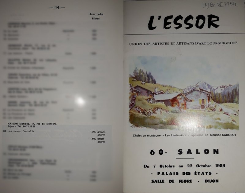 Affiche d'exposition Monique Grison